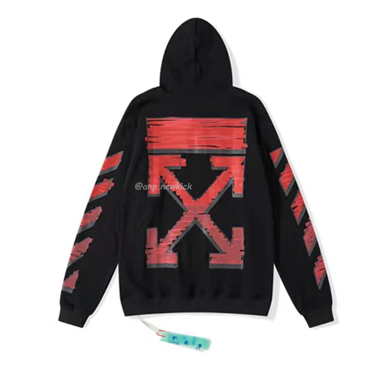 Off White Marker Hoodie Black Fuchsia Red Beige (3) - www.newkick.vip